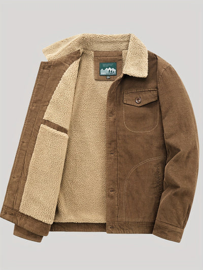 Men's Full-Zip Jacket, Lightweight and Warm for Outdoor Activities in Winter