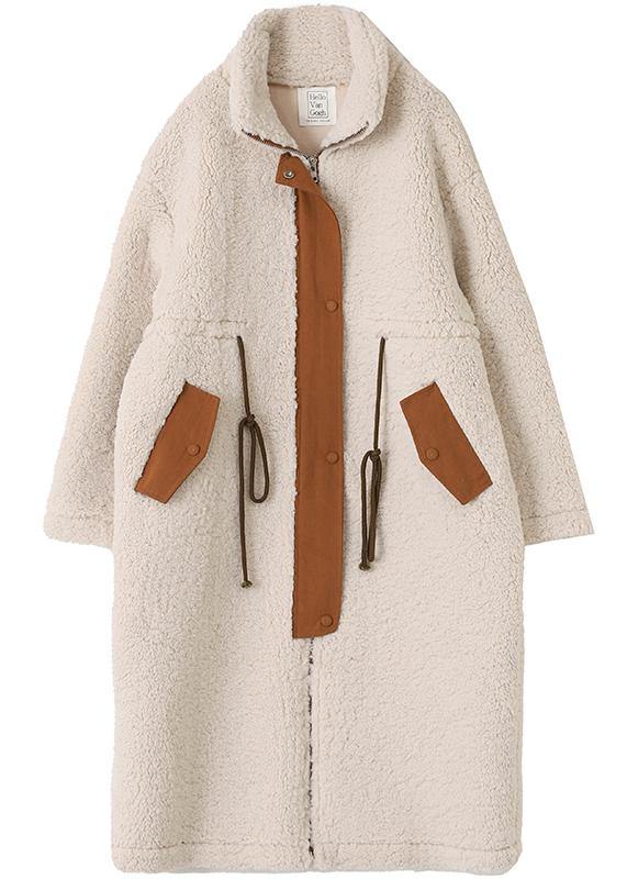Hug Plus Size Winter Coat with High Neck and Cord - Elegant Outerwear for Cold Weather