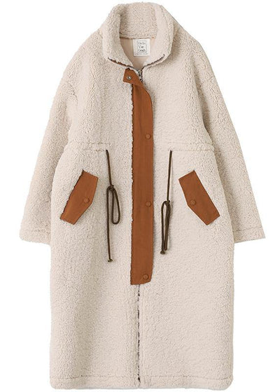 Hug Plus Size Winter Coat with High Neck and Cord - Elegant Outerwear for Cold Weather