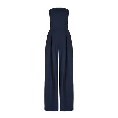 Strapless long jumpsuit with modern style
