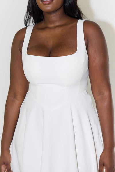 Whitney Square Neck Midi Dress