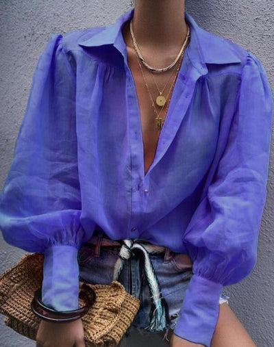 Elegant V-neck blouse for a stylish look