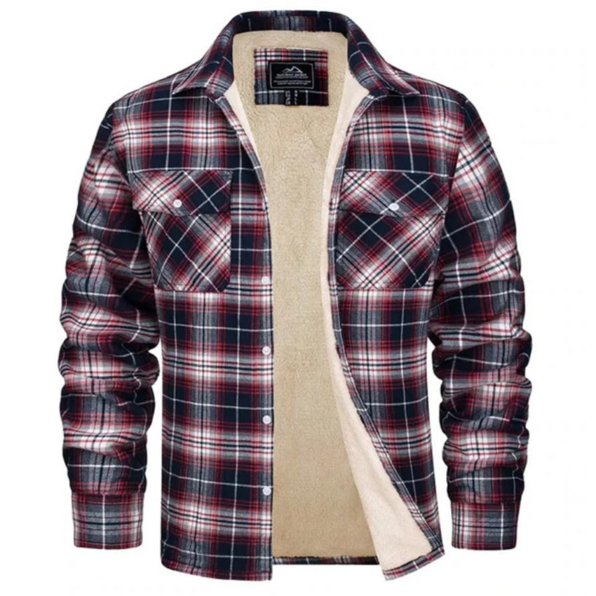 Modern and warm design men's long-sleeved shirt
