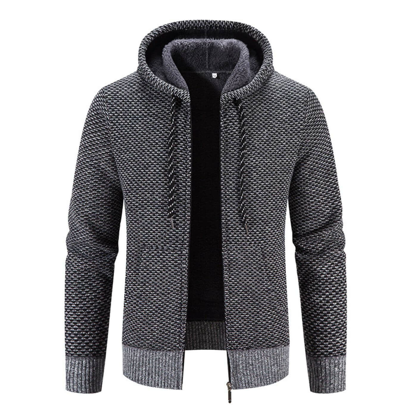 Men's winter jacket with hood and modern style