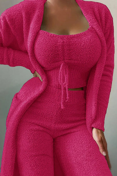 Cozy A La Mode 3-Piece Fleece Pajama Set