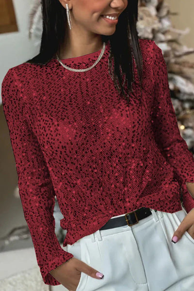 Anna - Long-sleeved straight blouse