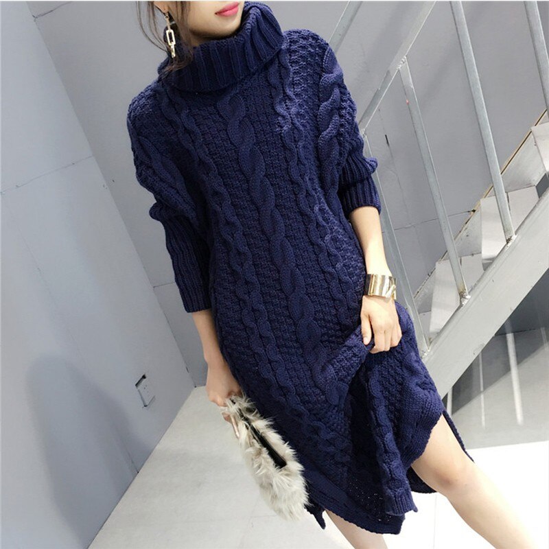 Women's Long Turtleneck Sweater – Warm Long Sleeve Sweater
