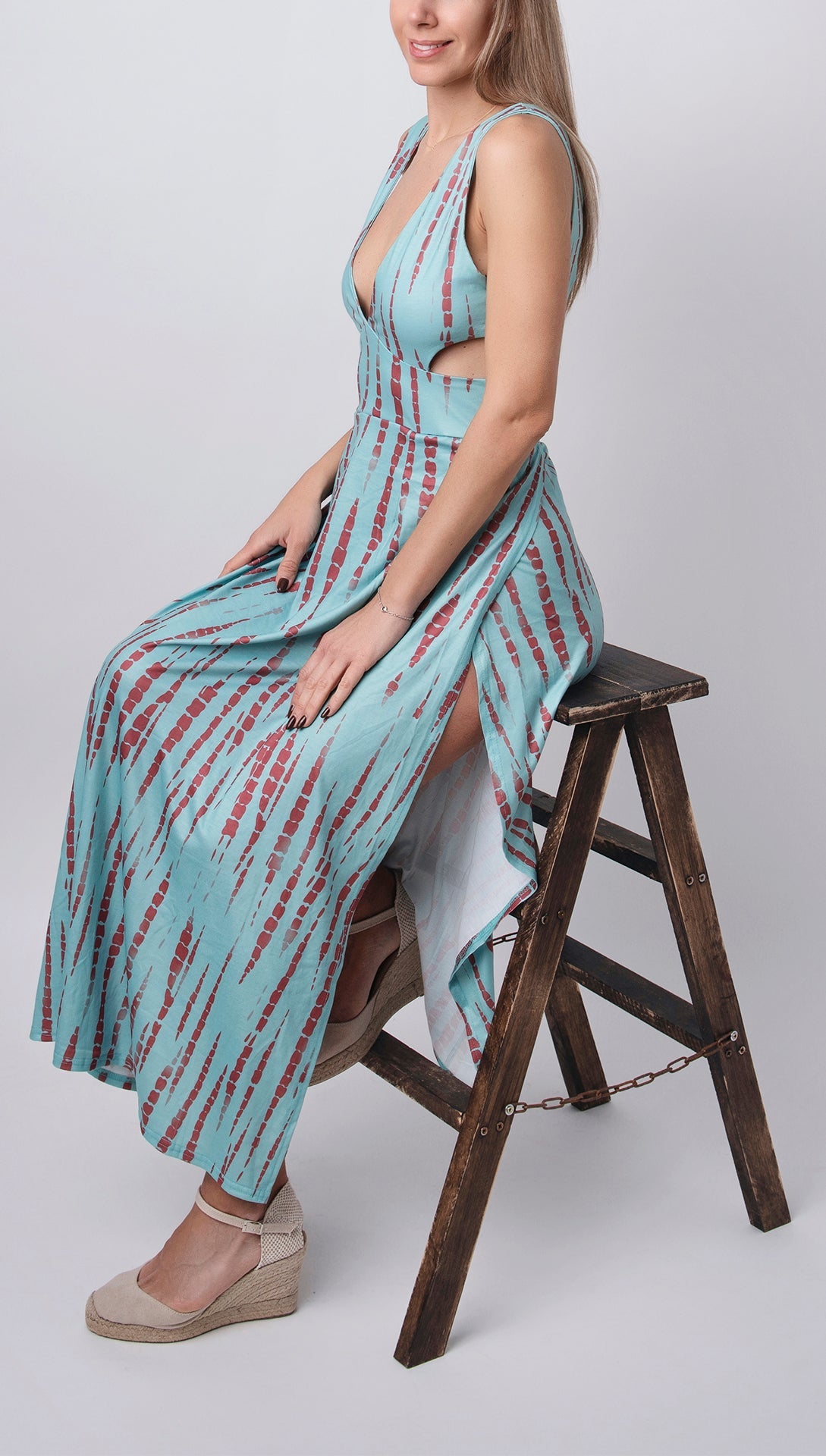 Chloe - Eleanor Tie-Dye Stretch Cut-Out Dress