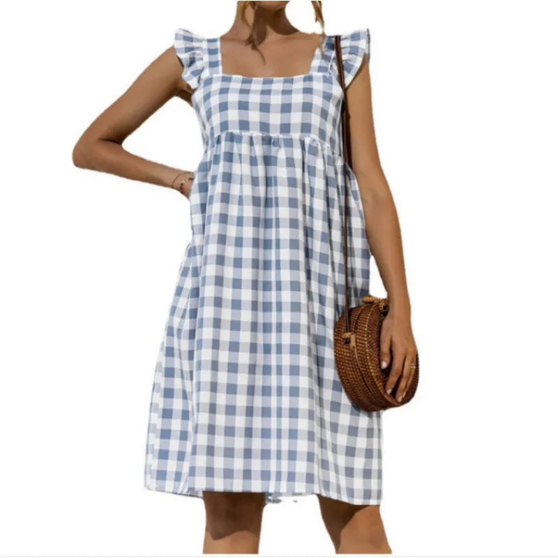 Blue Vichy Dress