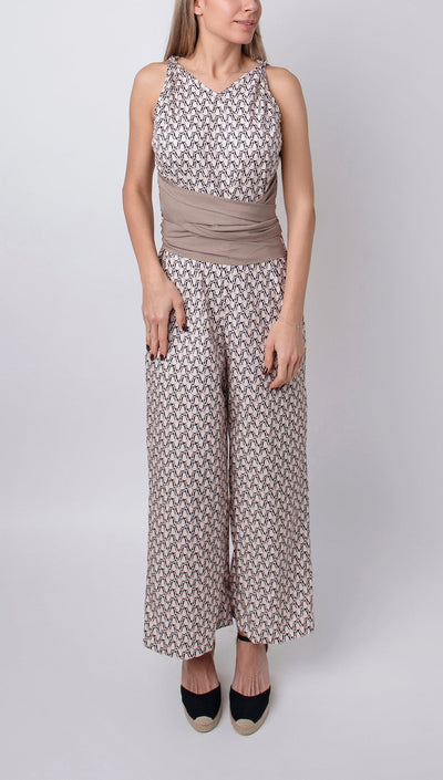 Eliana - Sleeveless Round Neck Jumpsuit