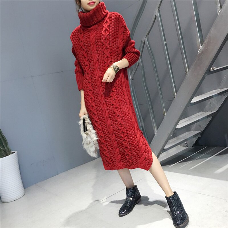 Women's Long Turtleneck Sweater – Warm Long Sleeve Sweater