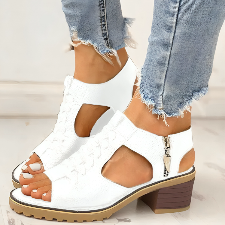 Chloe - Zip Sandals