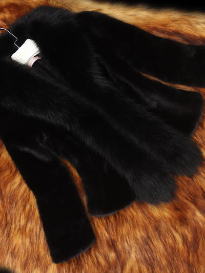 Sofia's Thick Patchwork Coat for Maximum Warmth
