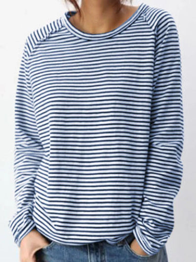 She - Striped Long Sleeve T-Shirt