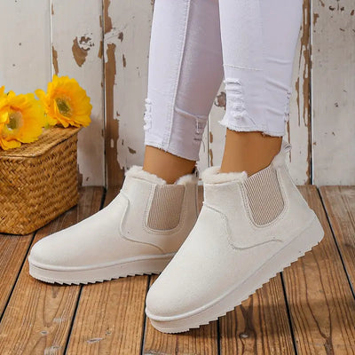 Women's Short Winter Boots - Elegant and Comfortable