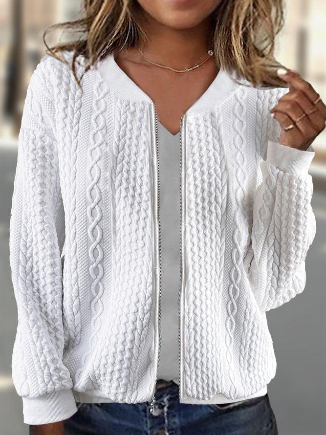 Laura - plain long-sleeved outerwear