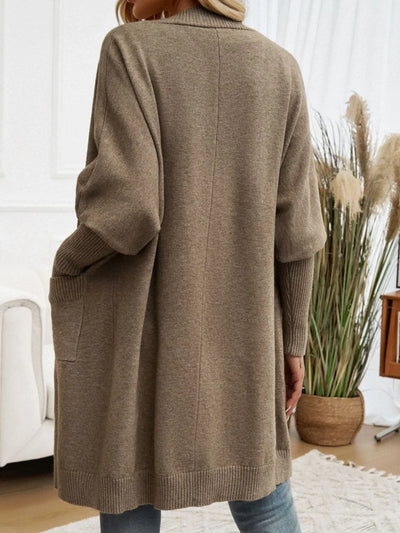 Long Sleeve Open Cardigan - Elegant and Warm Garment for All Occasions