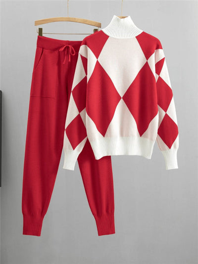 Women's sweater and pants set, modern and comfortable for winter