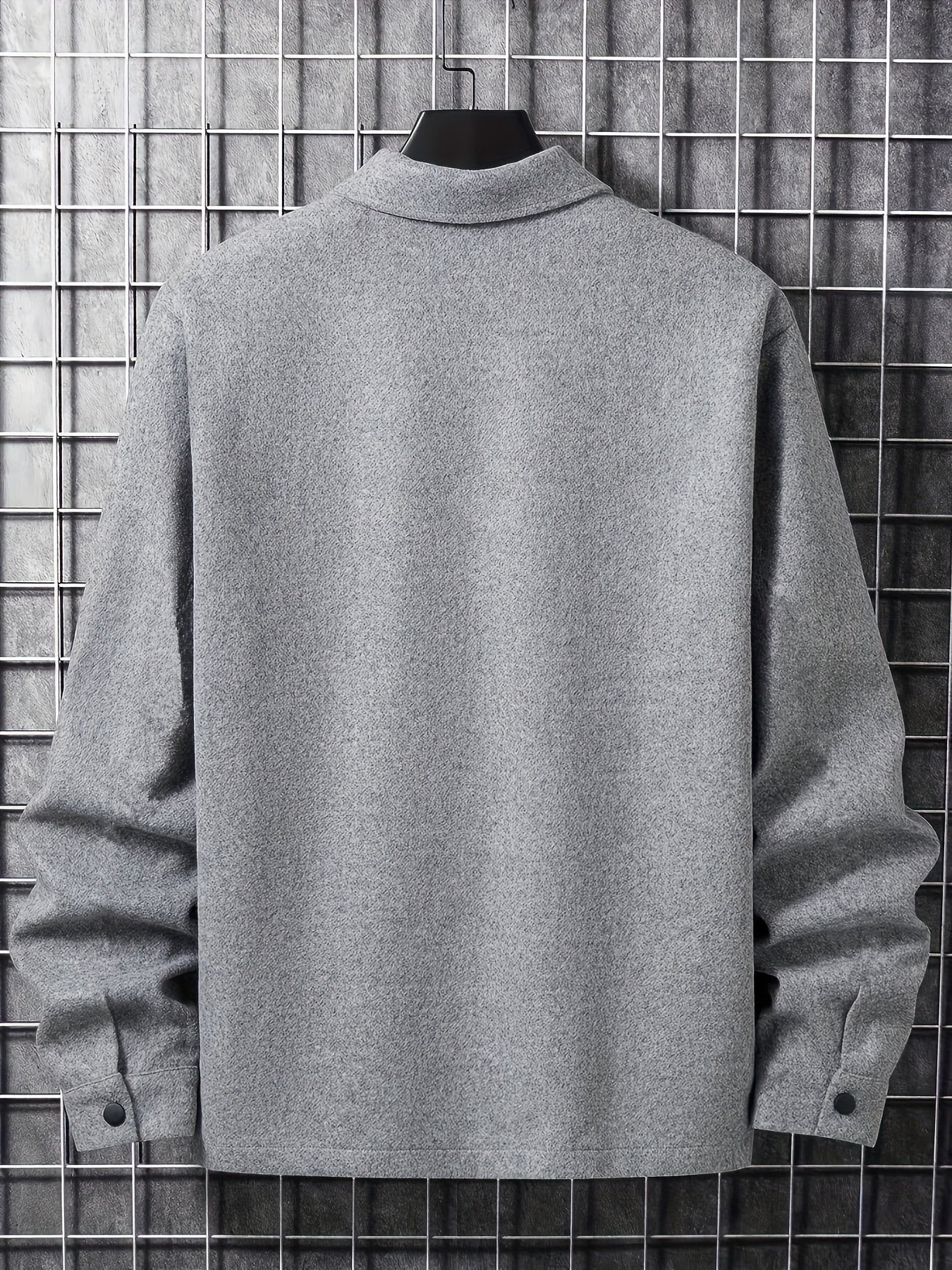 Men's plain jacket with pockets