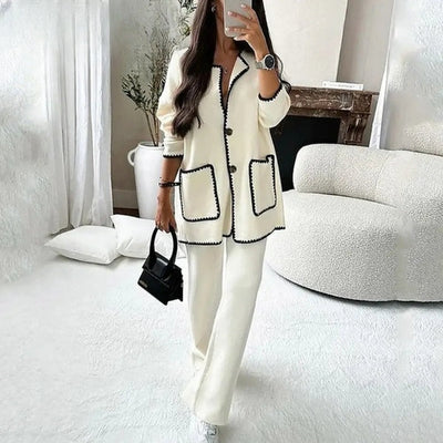 Karla - Two Piece Set - Long Sleeve Casual Suit