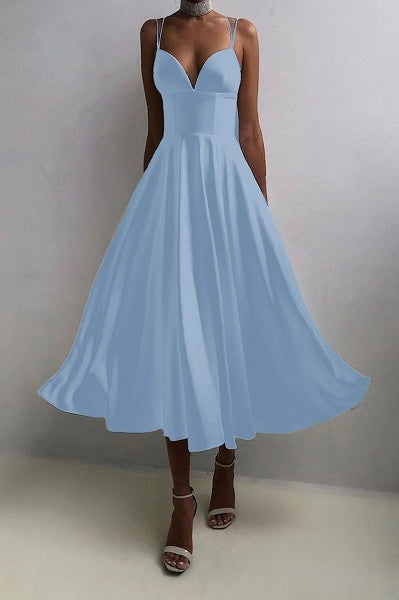 Jessica - V-neck maxi dress with ruffles