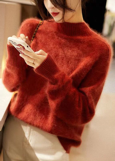Elegant patchwork turtleneck sweater for autumn