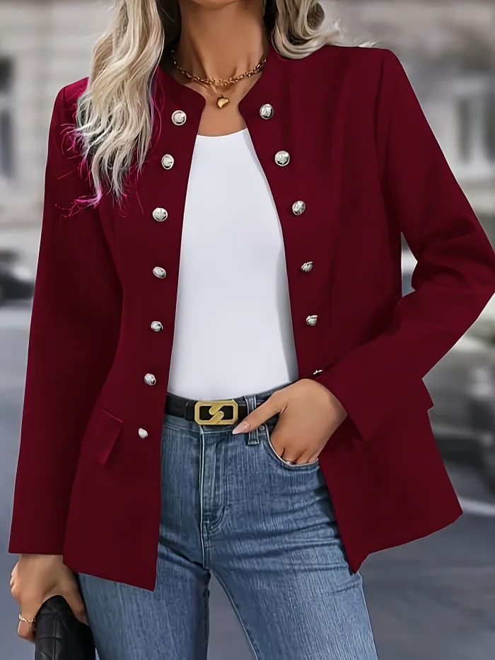 Elegant button-down jacket: ideal for the office