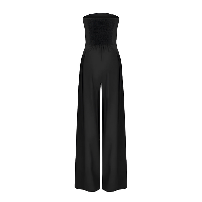 Strapless long jumpsuit with modern style