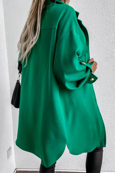 Casual jacket with pockets and buckle for easy going out