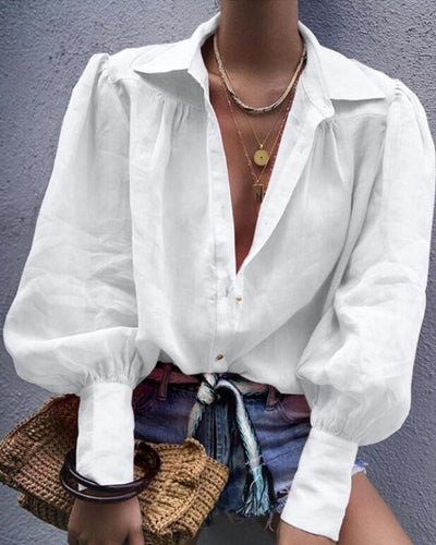 Elegant V-neck blouse for a stylish look
