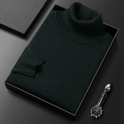 Fitted turtleneck sweater for autumn and winter