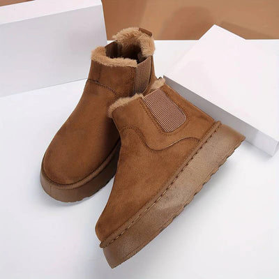 Modern and cozy women's boots for cold days.