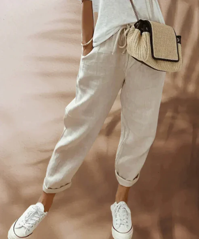 Hattie - Fashionable linen trousers