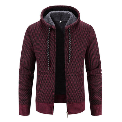 Men's winter jacket with hood and modern style