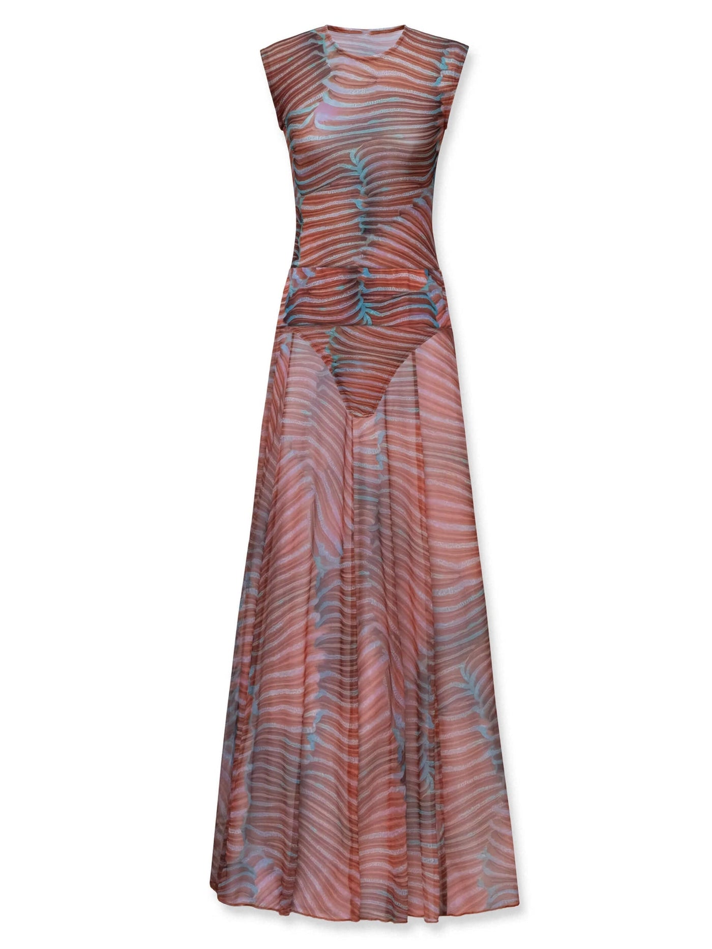 Elegant bodysuit set with long skirt for a striking look