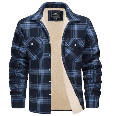 Modern and warm design men's long-sleeved shirt