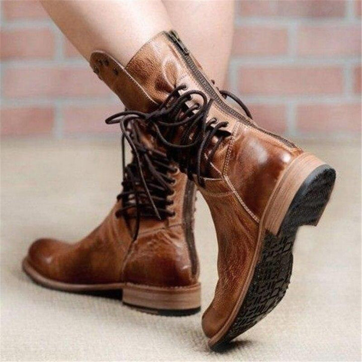 Stylish lace-up boots for confident steps