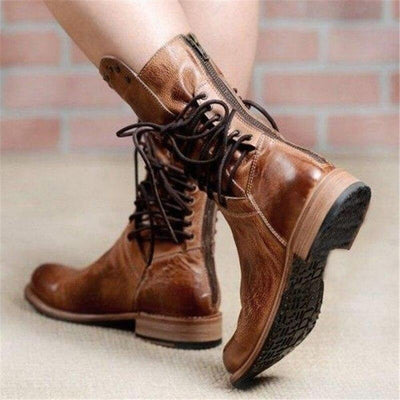 Stylish lace-up boots for confident steps