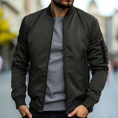 Stylish men's bomber jacket for a modern look