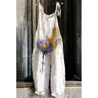 Brenda - Stylish Short-Sleeved Multicolor Jumpsuit