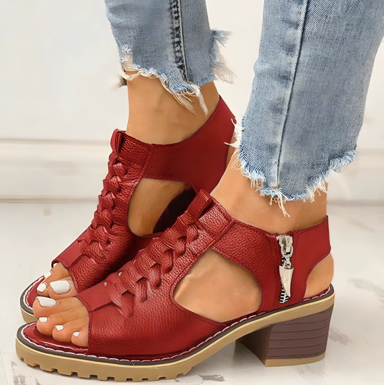 Chloe - Zip Sandals
