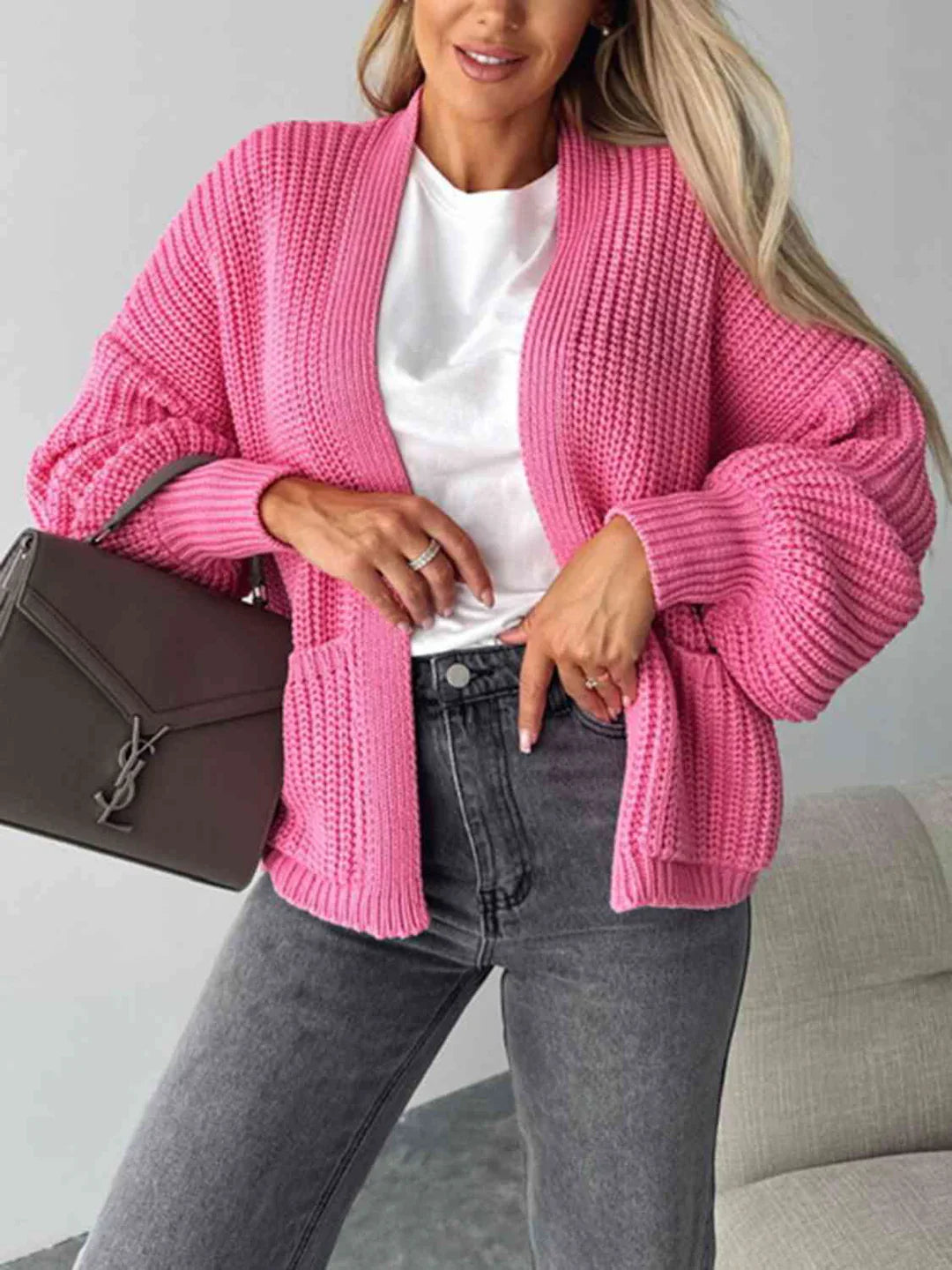Elegant open-front cardigan: style and comfort for every day