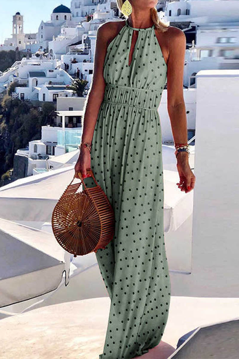 Hanna - Printed round neck dress