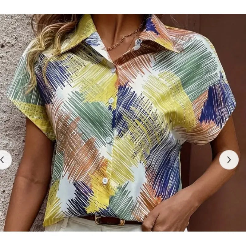 Helena - Floral Print Short Sleeve Top