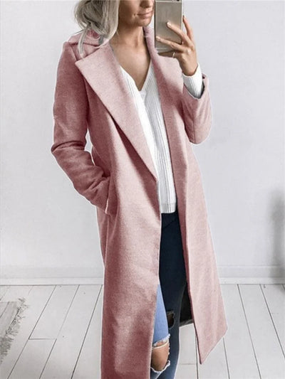 Ultra-soft coat with collar and pockets