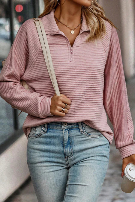 Hannah - Cozy Zip-Up Sweatshirt