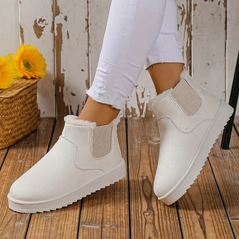Women's Short Winter Boots - Elegant and Comfortable