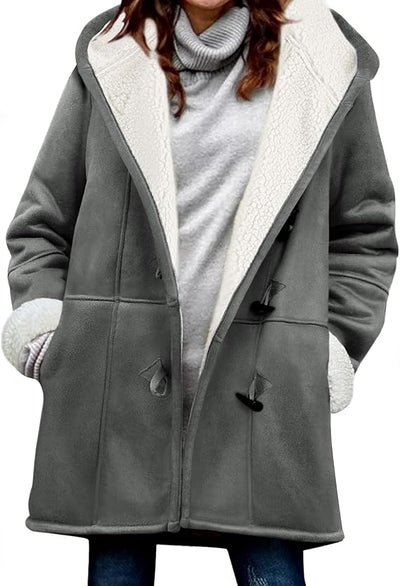 Elegant Women's Winter Coat with Hood