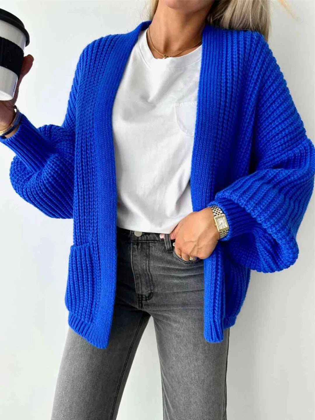 Elegant open-front cardigan: style and comfort for every day