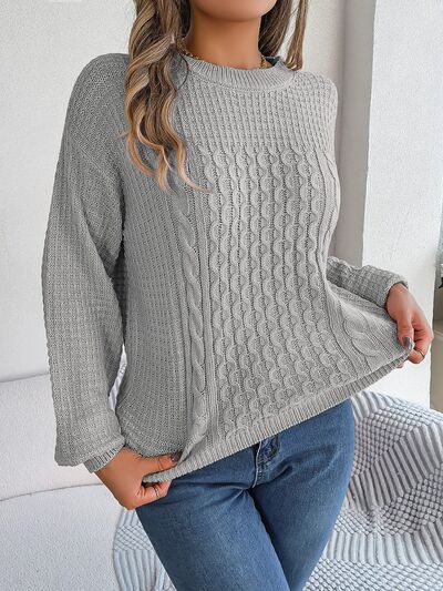 Exquisite sweater with braids and decorative beads